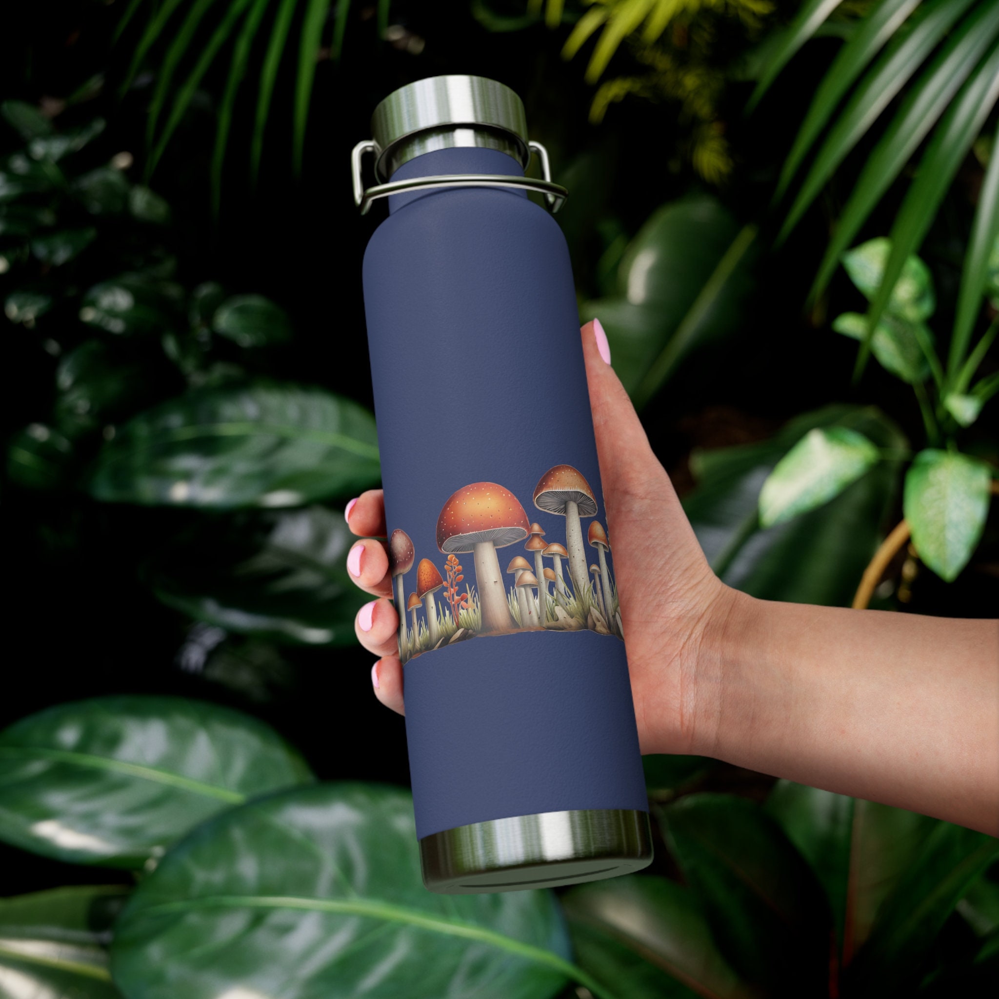 1L Coffee Thermos for Travel, Autumn Leaf Cute Hedgehog Mushroom Flasks for  Hot and Cold Drinks, Stainless Steel Vacuum Insulated Bottles, Hot Water