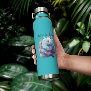 Machen Bärtierchen! Bärtierchen Isolierte Wasserflasche, Wissenschaftliche Wortspiel Wasserflasche, Niedliche Bärtierchen Wasserflasche, Große Flasche