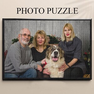 Personalized Photo Puzzle Custom Puzzle from Photo or Art, Jigsaw Puzzle, Picture Puzzle, Home Decor Christmas Gift for Family