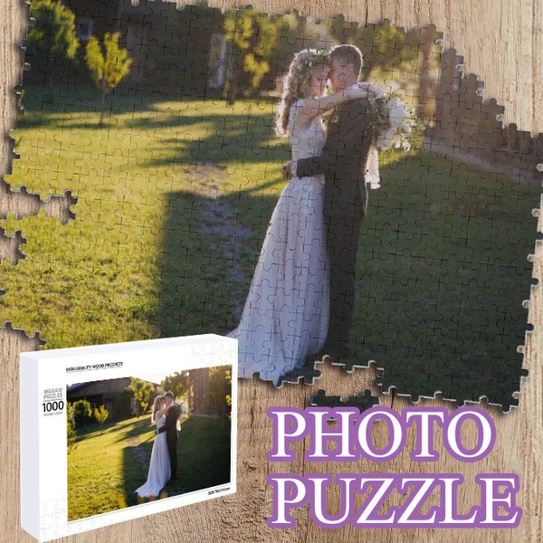 Personalized Puzzle Custom Photo Jigsaw Puzzle, Wedding Gift, Anniversary Gift, Birthday Gift, Christmas Gifts for Her/Him
