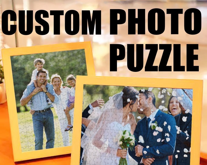 Personalized Photo Puzzle,Custom Picture Jigsaw Puzzle,35-1000 Piece Puzzle,Couples Gift,Anniversary Gift for Him/Her,Valentine's Gift