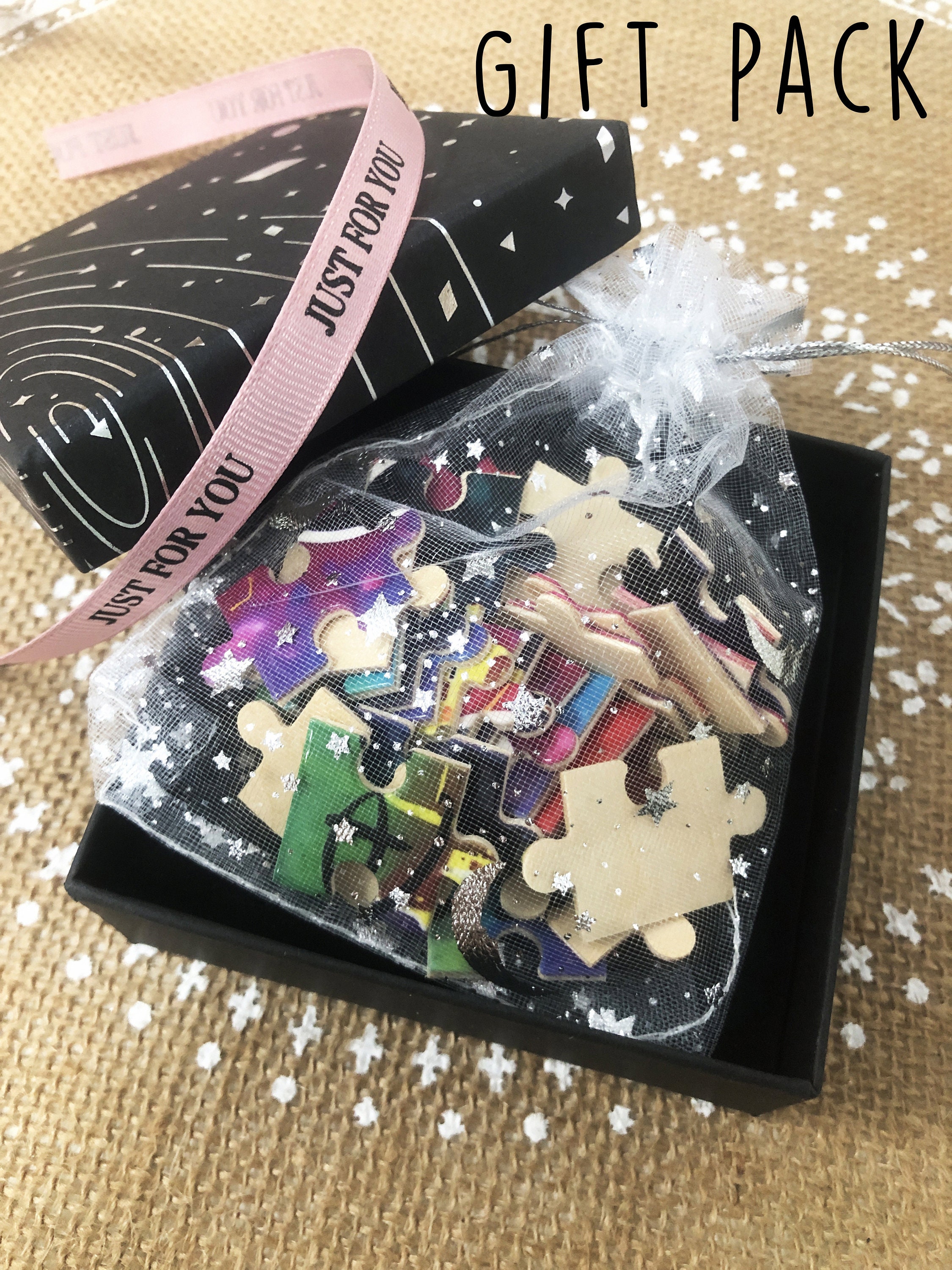 プレゼント╰(*´︶`*)╯♡Just for you Personalized Mini Photo Message Puzzle,custom Secret Message