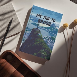 Solo Hiker Journal, Trip To Brasil Journal, Personal Diary, Notebook for Travelers, Document Your Journy Around The World, Special Gifts