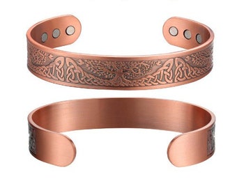 Pure Copper Magnetic Therapy Bracelet - Tree of Life