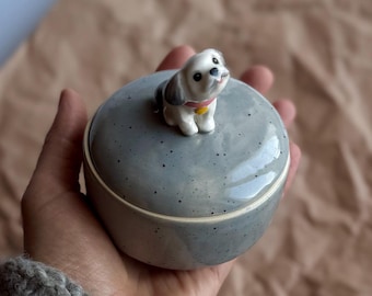 蓋付き装飾陶器小物入れ - ユニークなピルボックス、キートレイ