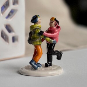 Unique wedding or anniversary gift customized ceramic figurine handmade to order