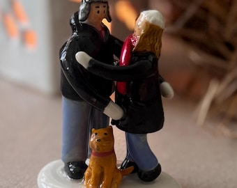 Personalized Ceramic Figurine Made from Your Photos, Custom Couple or Family Sculpture, Unique Anniversary, Wedding or Memorial Gift