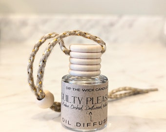 OIL DIFFUSER: Hanging Car Scent, Christmas Gift, Stocking Stuffer, White Elephant, Secret Santa Gifts