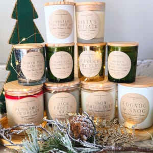 SNOW BLOWING SEASON Choose 3 Candle Set - Christmas Candle, Holiday Candle, Winter Candle, Funny Candle, Holiday Decor, Housewarming, Gift
