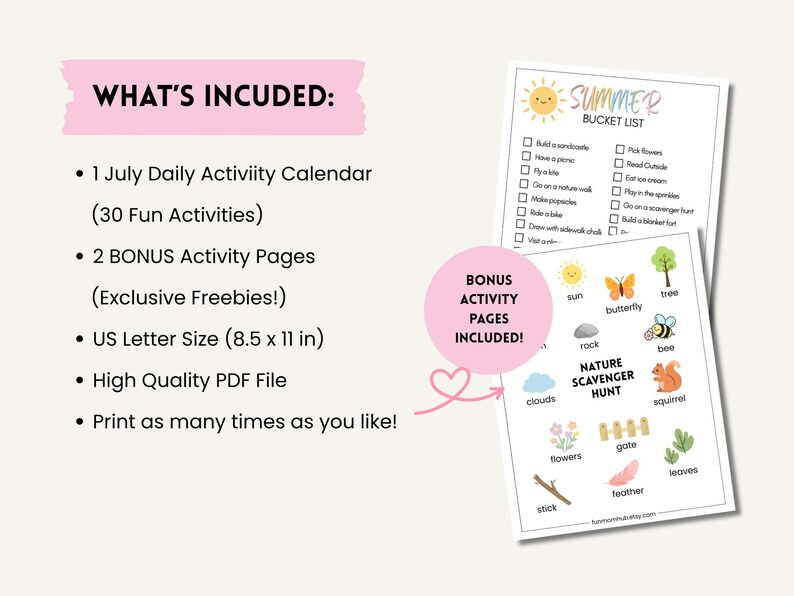 Activity Rota July July Kids Activity Calendar | Preschool, Toddler, Homeschool Fun (PDF ...