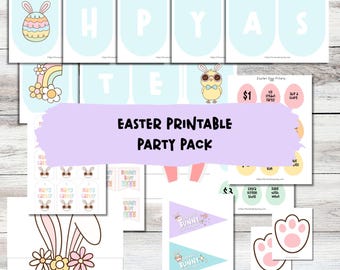 Easter Day Party Bundle Easter Egg Fillers Gift Tags Activity