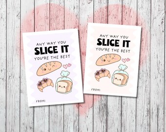 Printable Bread Valentine’s Day Card