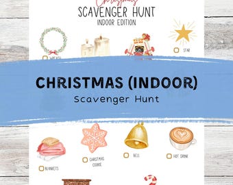 Christmas (Indoor) Scavenger Hunt (PDF DOWNLOAD)