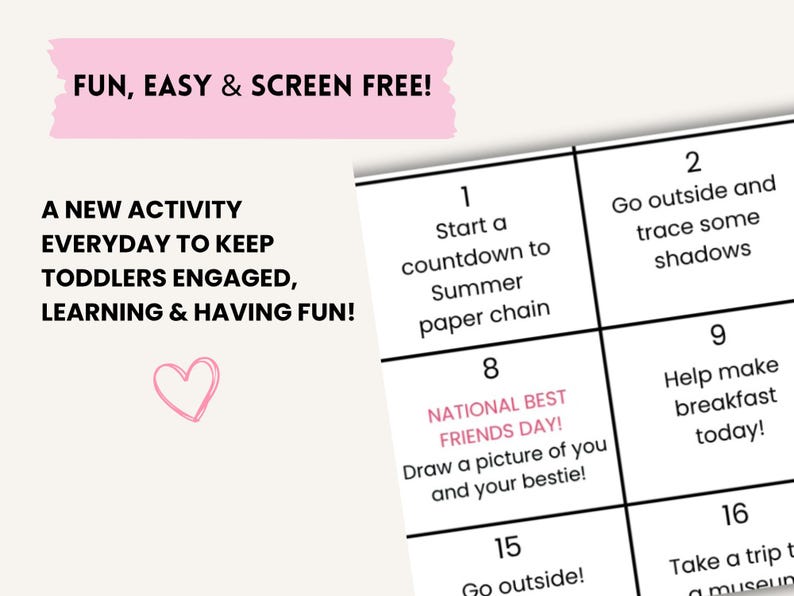 June Kids Activity Calendar | Preschool, Toddler, Homeschool Fun (PDF ...
