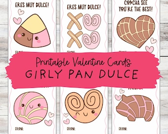Pan Dulce/Sweet Bread Printable Valentine Cards