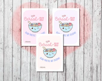Printable Cereal-sly Valentine’s Day Card