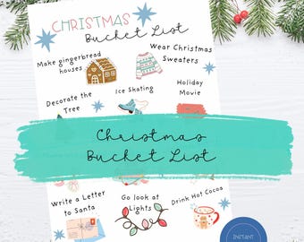 Christmas Bucket List PDF DOWNLOAD