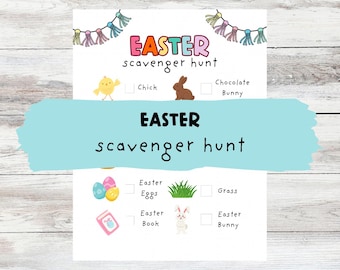 Easter Day Scavenger Hunt (PDF Download)