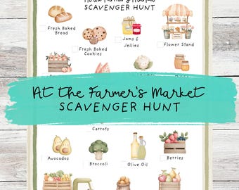 At the Farmer’s Market Scavenger Hunt (PDF Download)