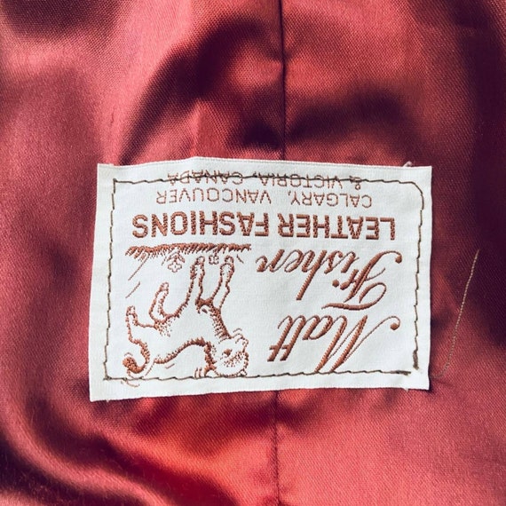 Matt Fisher Leather Fashions of Calgary Vintage L… - image 5