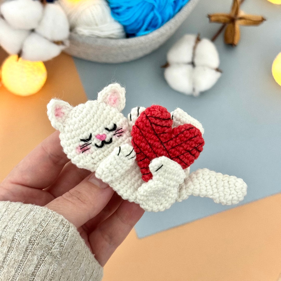 Валентина котик. Схема вязания крючком. По-английски - Etsy