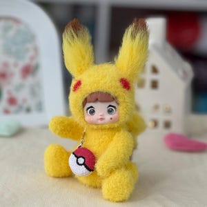 Pikachu doll. Crochet toy