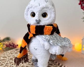 Schneeeule Häkelanleitung: Amigurumi Spielzeug (PDF Pattern)