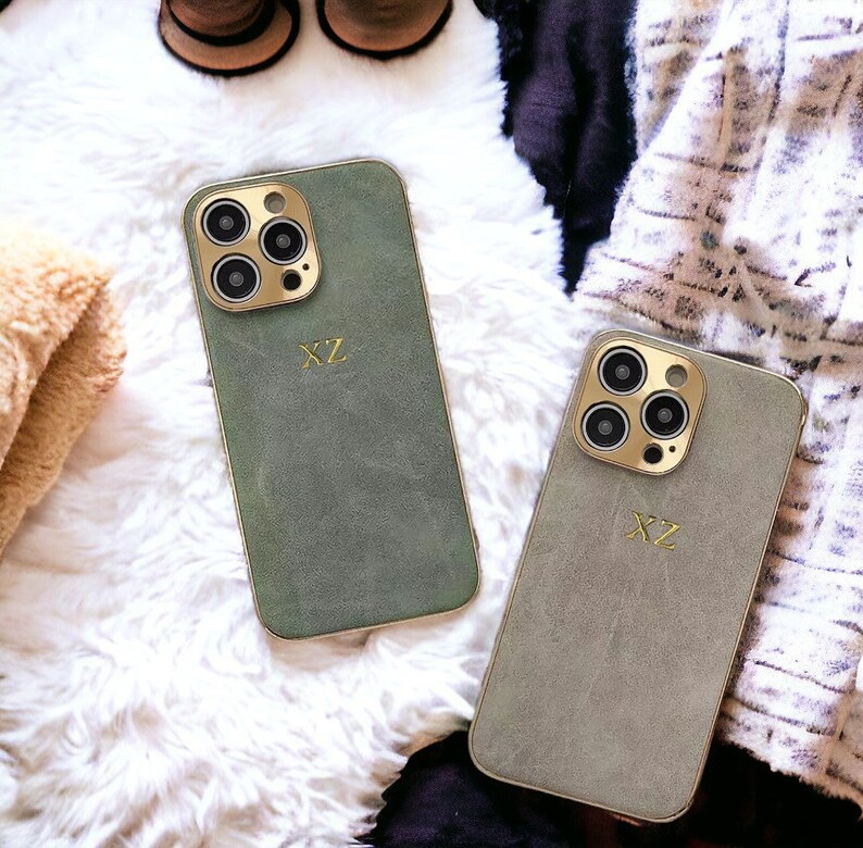 Personalized Soft Leather Phone Case Custom Embossed Phone Etsy