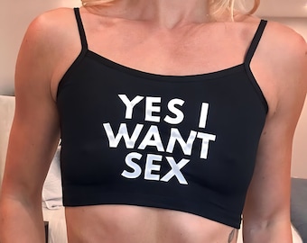 Hot Girls Clothes Crop Top Funny Sexy Tops for Women Sleeveless Tank Tops Camis Backless Camisole Sexy Gift for Husband