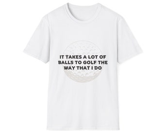 Grappige golfbal T-shirt voor golfer shirt papa humor cadeau tshirt voor golfliefhebber