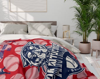 Customized Fleece Blanket Personalized Gift | Sports Logo | Photo Blanket |