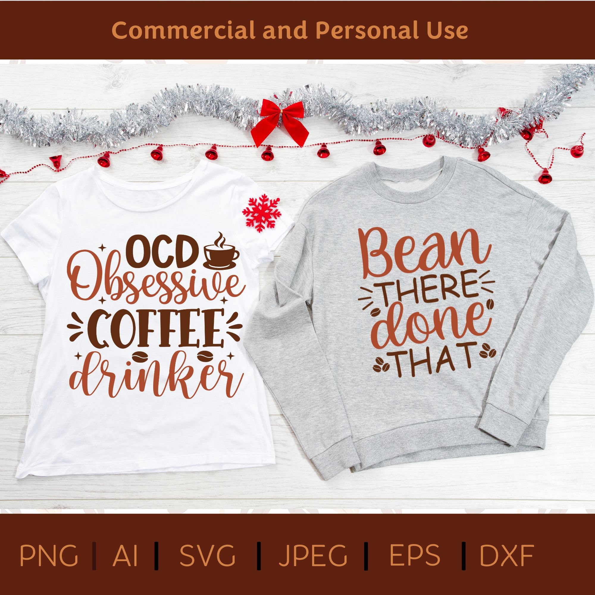 Coffee Lovers Png and Svg Files, Caffeine Addict Svg Bundle, Funny ...