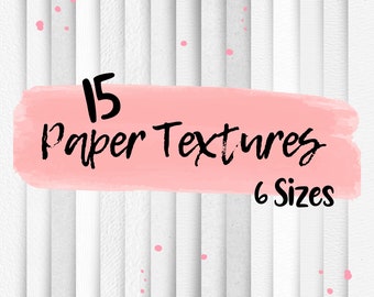 Texturas de papel branco | Fundo digital | Textura de belas artes | Papéis Digitais Aquarela | Papel de textura Procreate | Álbum de recortes para impressão