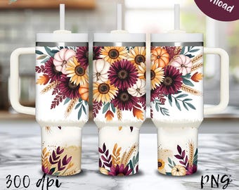 Autumn Wildflowers Burgundy Clipart Watercolor Fall Wildflower Clip Art Set Autumn Watercolor Flower PNG Designs