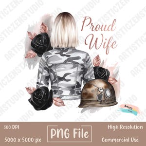 Proud Military Wife png | Military Wife PNG | Military Wife T-Shirt PNG | Camouflage Military Pride | Tactical Boots | Military wife gift