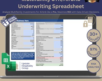 Multifamily Airbnb Investment Underwriting Spreadsheet