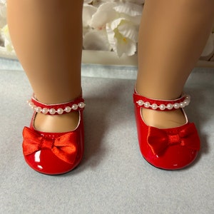 Red Shoes for American girl doll 18”