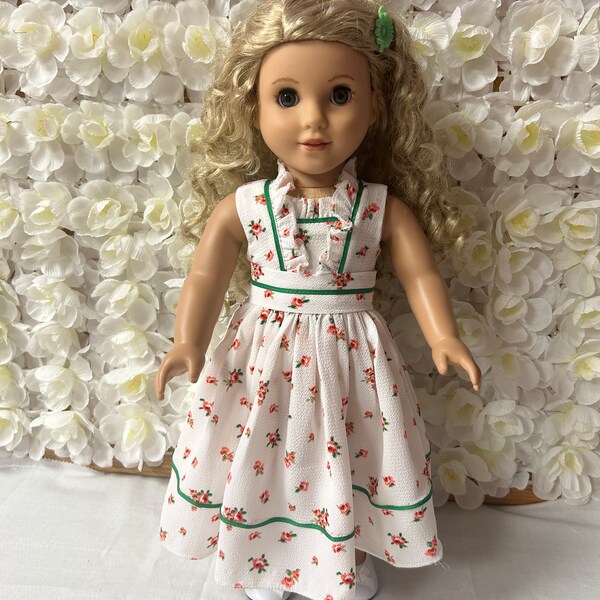 Handmade summer dress for American girl doll 18”