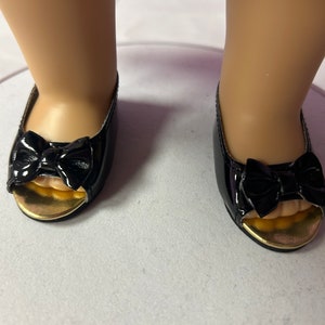 American Girl Brand Black shoes for Dolls - Everyday Chic Footwear, Perfect for Casual Outings - NYC Small Business