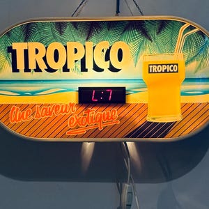 Enseigne publicitaire Tropico vintage