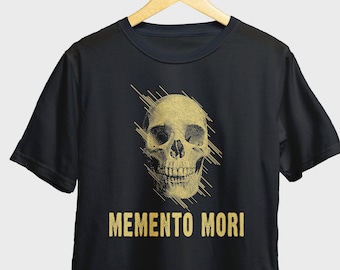 Memento Mori Skull T-Shirt, Stoicism Philosophy Shirt