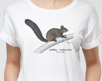 Squirrel T-Shirt – Vintage Drawing, Squirrel Lover Tee