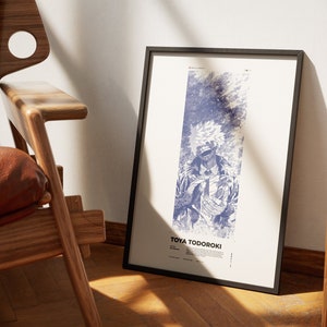 Toya Todoroki poster Dabi poster My Hero Academia Anime Digital Poster Minimal MHA Poster Anime Poster Manga Poster Anime Gift