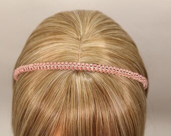 Elegant bronze  beaded Embellished Headband BRIDAL Twine and Love | Padded Jeweled Headband | Embellished Headbands main image 2