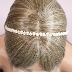 Handmade Pearl Flower Headband – Elegant Bridal & Everyday Hair Accessory