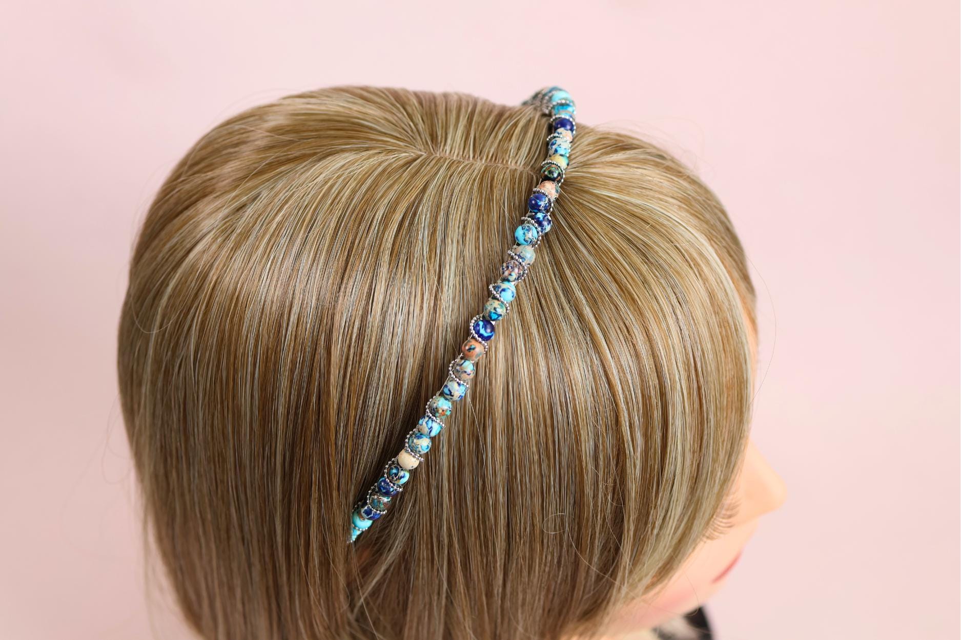 Natural Crystal Stone Headband - Etsy display picture 3