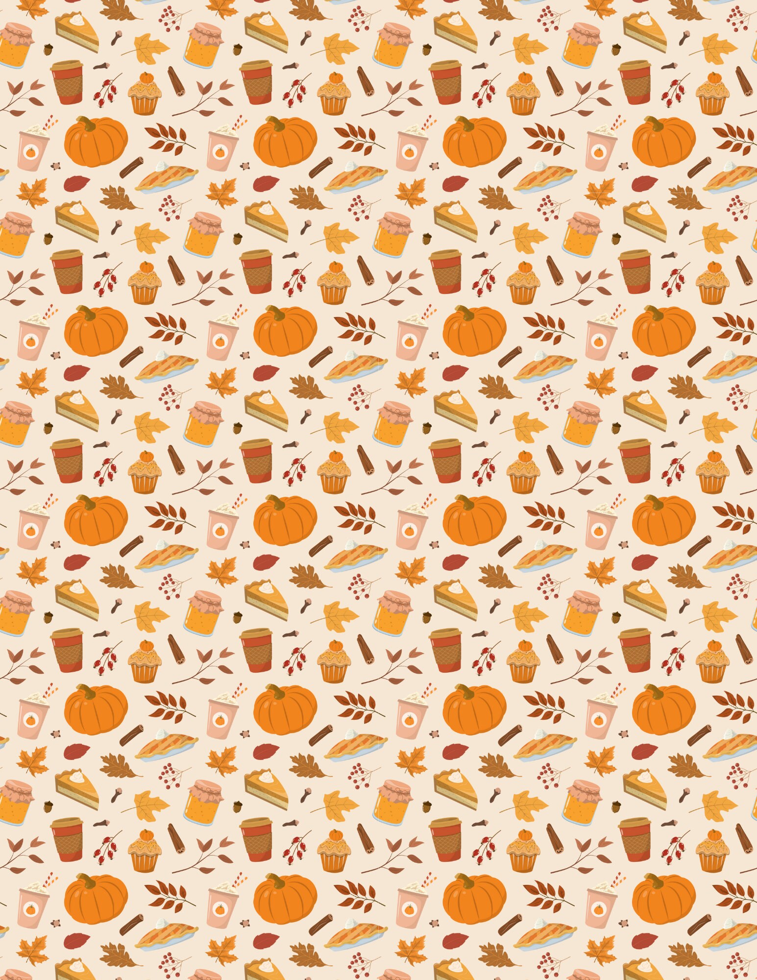Instant Download Printable Binder Cover Pumpkins Fall Thanksgiving