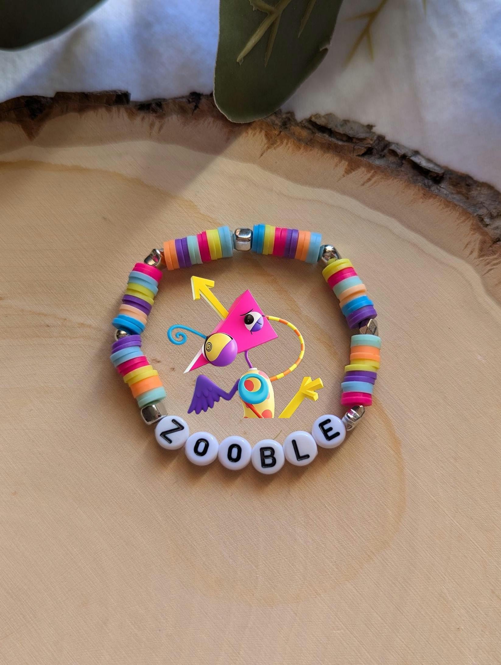 The Amazing Digital Circus Zooble Clay Bead Bracelet | Handmade