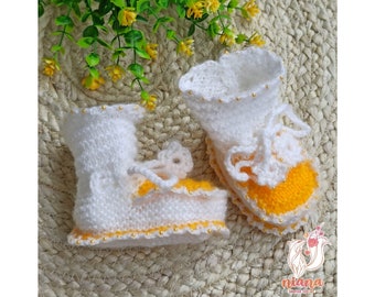 Gestrickte Baby Socken