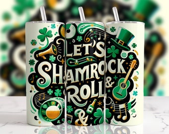 St Patricks Day Png, 20oz tumbler wrap, Sublimation Tumbler, Designs